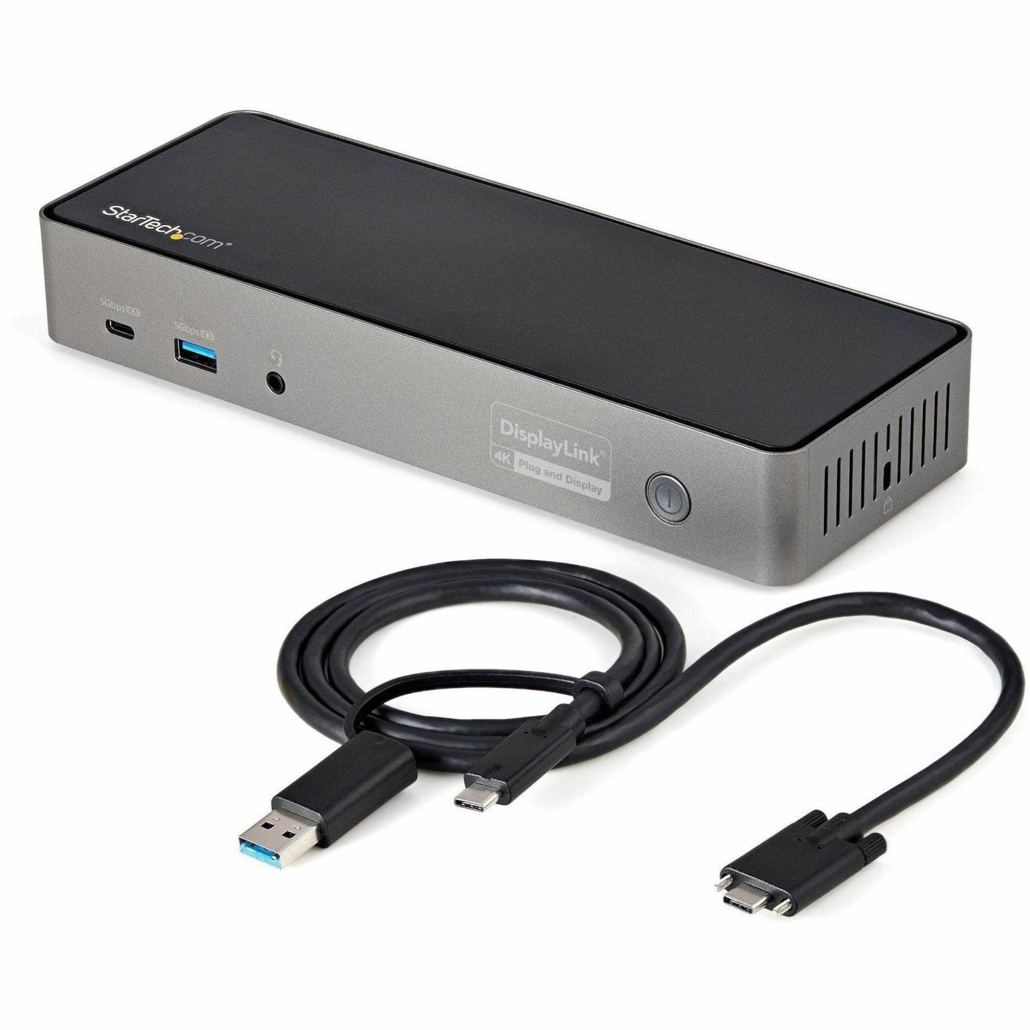StarTech.com USB-C & USB-A Dock, Hybrid Triple Monitor Laptop Docking Station DisplayPort & HDMI 4K 60Hz/85W PD/6x USB/GbE, TAA - Soundz Store AUSTRALIA
