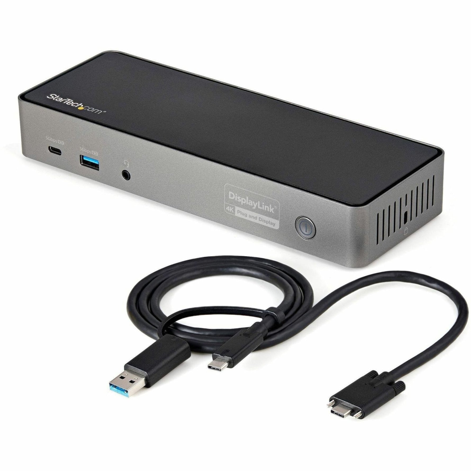 StarTech.com USB-C & USB-A Dock, Hybrid Triple Monitor Laptop Docking Station DisplayPort & HDMI 4K 60Hz/85W PD/6x USB/GbE, TAA - Soundz Store AUSTRALIA