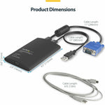 StarTech.com USB Crash Cart Adapter with File Transfer & Video Capture at 1920 x1200 60Hz, TAA - Soundz Store AUSTRALIA