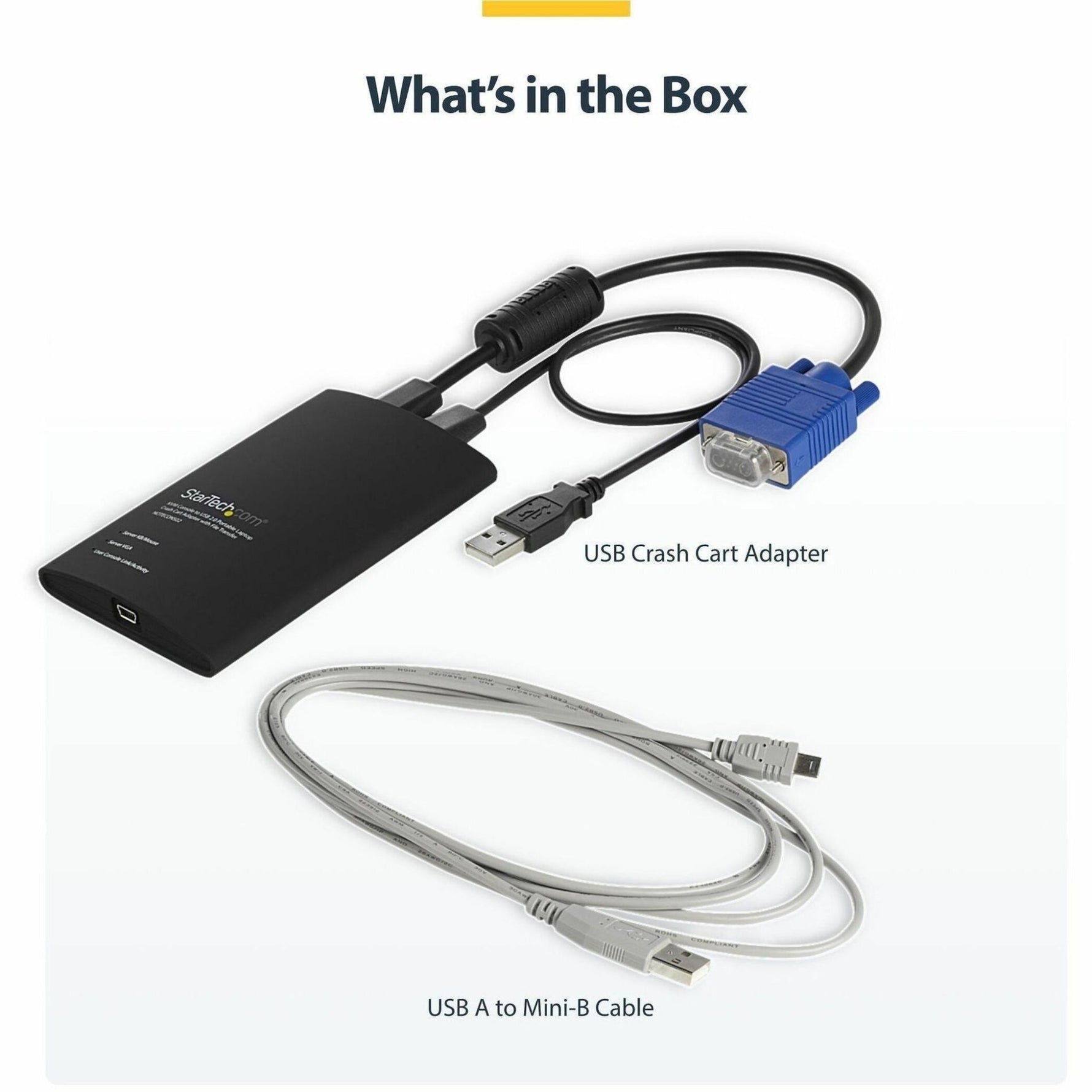 StarTech.com USB Crash Cart Adapter with File Transfer & Video Capture at 1920 x1200 60Hz, TAA - Soundz Store AUSTRALIA