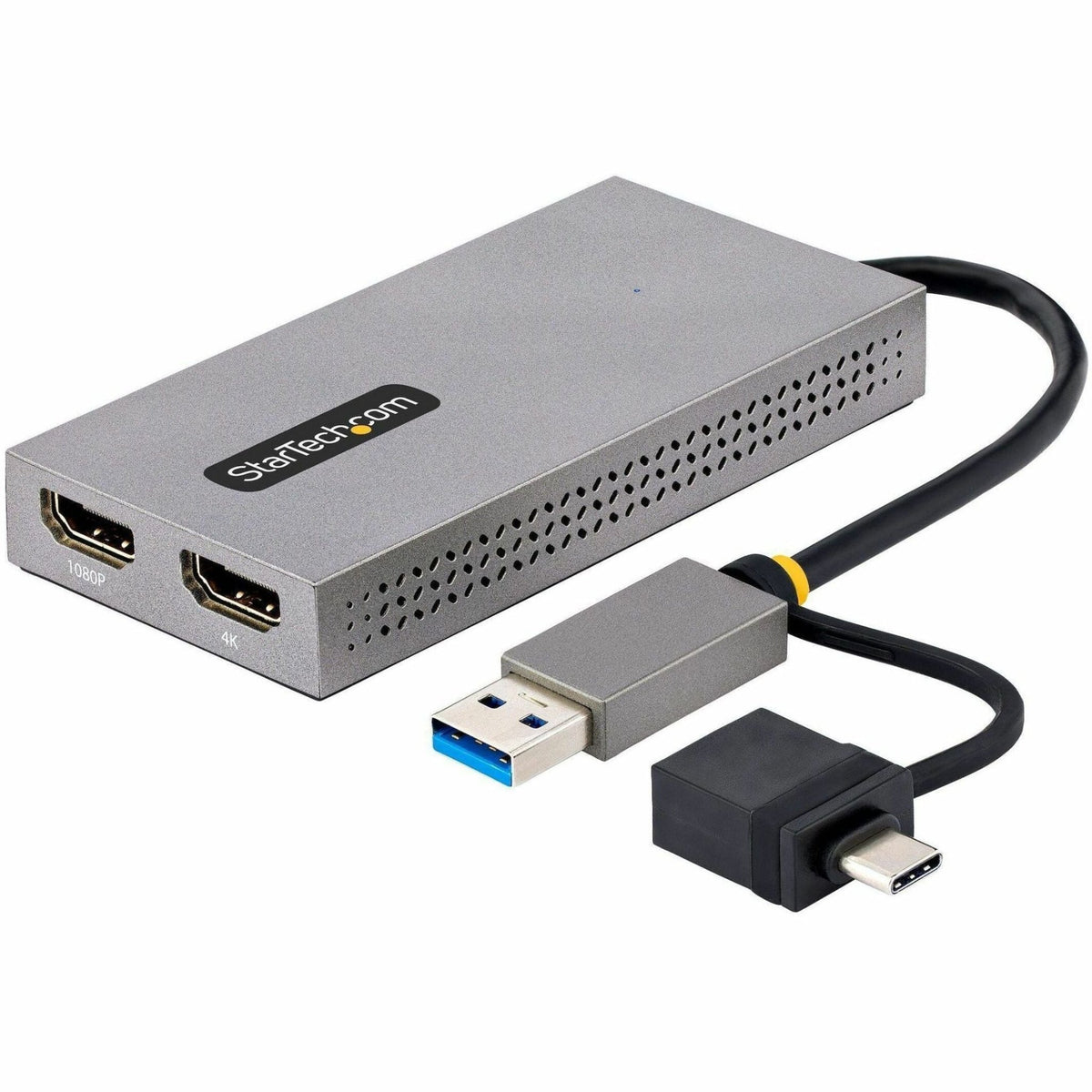 StarTech.com USB to Dual HDMI Adapter, USB A/C to 2x HDMI Displays (1x 4K30, 1x 1080p), USB 3.0 to HDMI Converter, 4in/11cm Cable, Win/Mac - Soundz Store AUSTRALIA