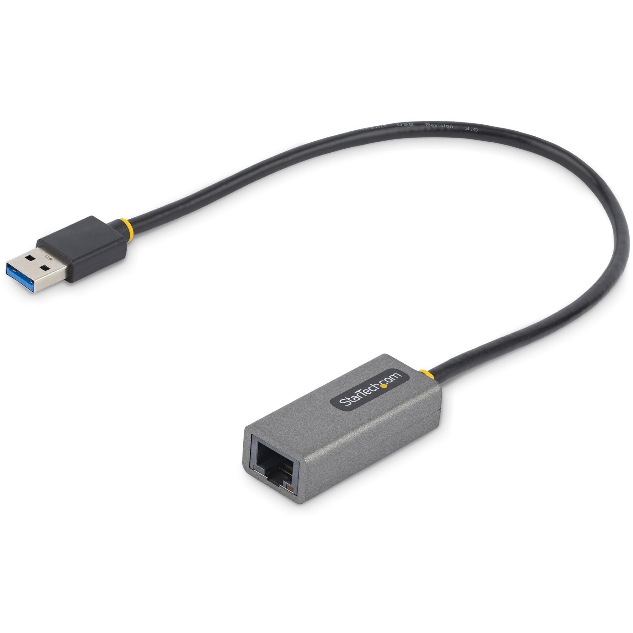 StarTech.com USB to Ethernet Adapter, USB 3.0 to 10/100/1000 Gigabit Ethernet LAN Adapter, 1ft/30cm Attached Cable, USB to RJ45 Adapter - Soundz Store AUSTRALIA