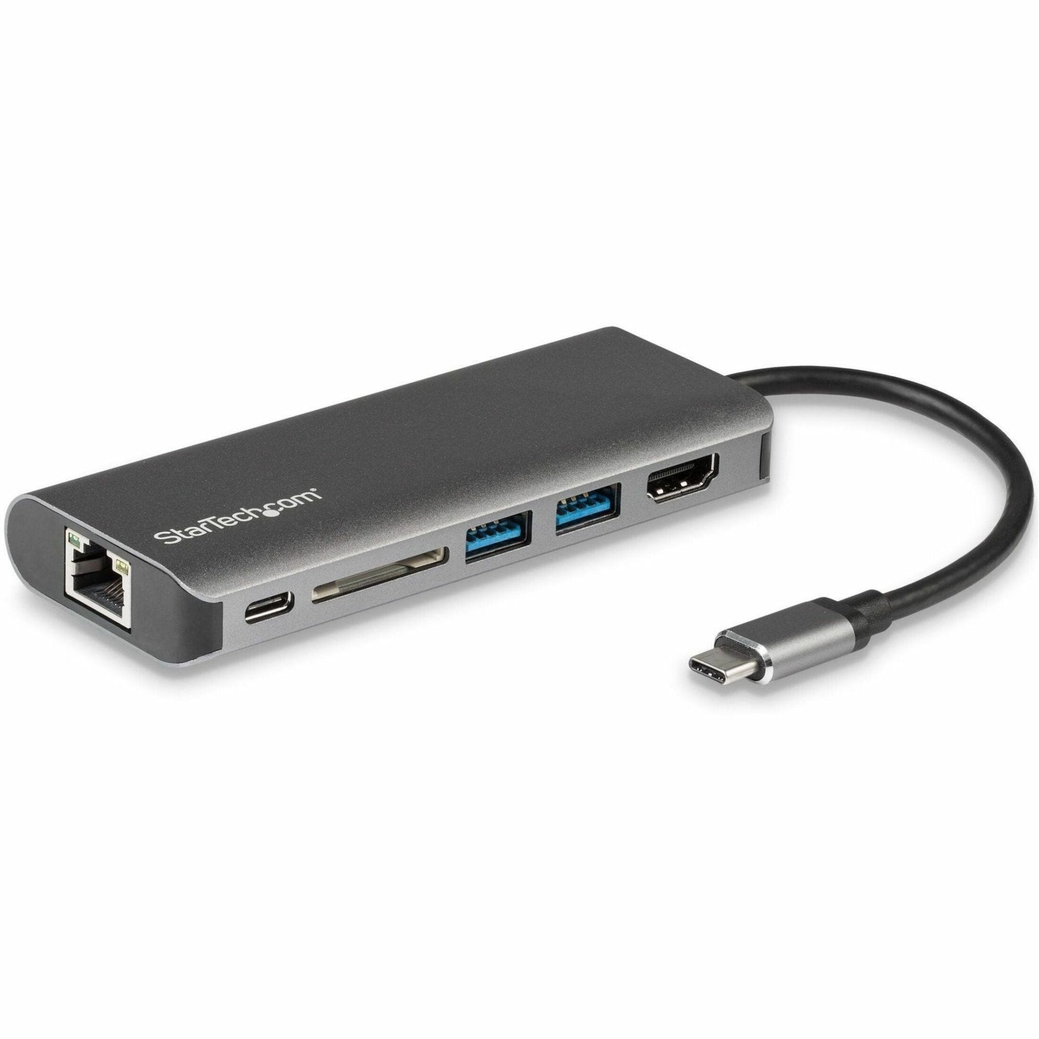 StarTech.com USB Type C Docking Station for Notebook - Memory Card Reader - SD, SDXC, SDHC - 60 W - Black, Grey - Soundz Store AUSTRALIA