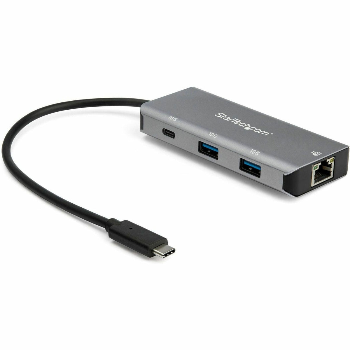 StarTech.com USB/Ethernet Combo Hub - USB 3.1 Type C - External - Black, Space Gray - Soundz Store AUSTRALIA