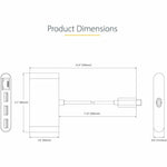 StarTech.com USB/Ethernet Combo Hub - USB 3.2 (Gen 1) Type C - Portable - Space Gray - Soundz Store AUSTRALIA