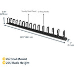 StarTech.com Vertical Cable Organizer with D-Ring Hooks - Vertical Cable Management Panel - 20U - 2.8ft. - Soundz Store AUSTRALIA