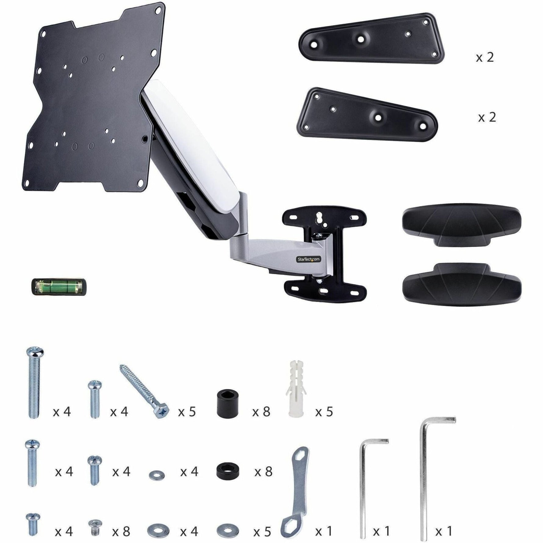 StarTech.com VESA TV Wall Mount, Adjustable Full Motion TV Wall Mount For 23'-55' Displays, Extendable/Tilting/Swivel TV Wall Mount - Soundz Store AUSTRALIA