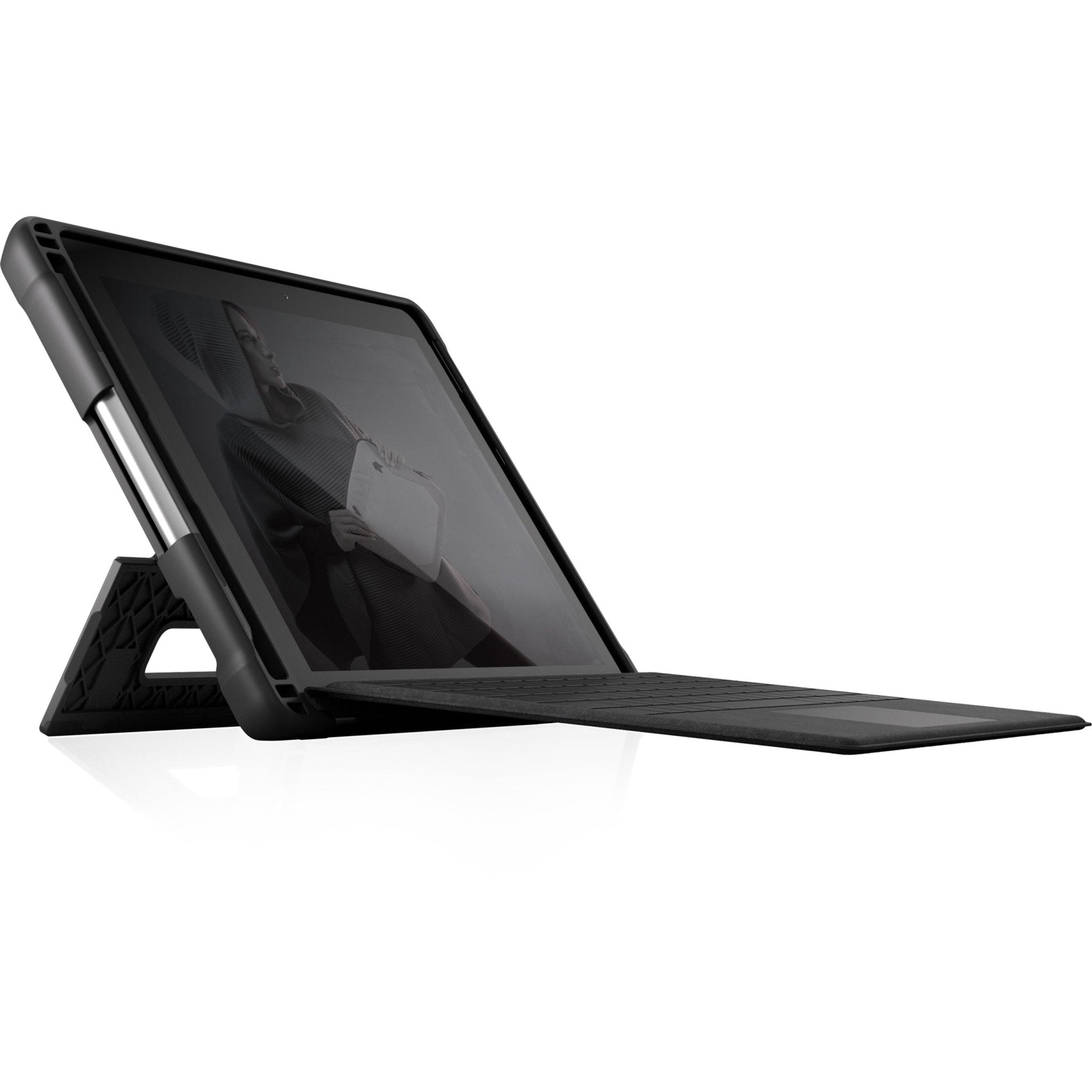 STM Goods Dux Shell Rugged Case for Microsoft Surface Go 2, Surface Go 3, Surface Go 4 Tablet - Black - Soundz Store AUSTRALIA