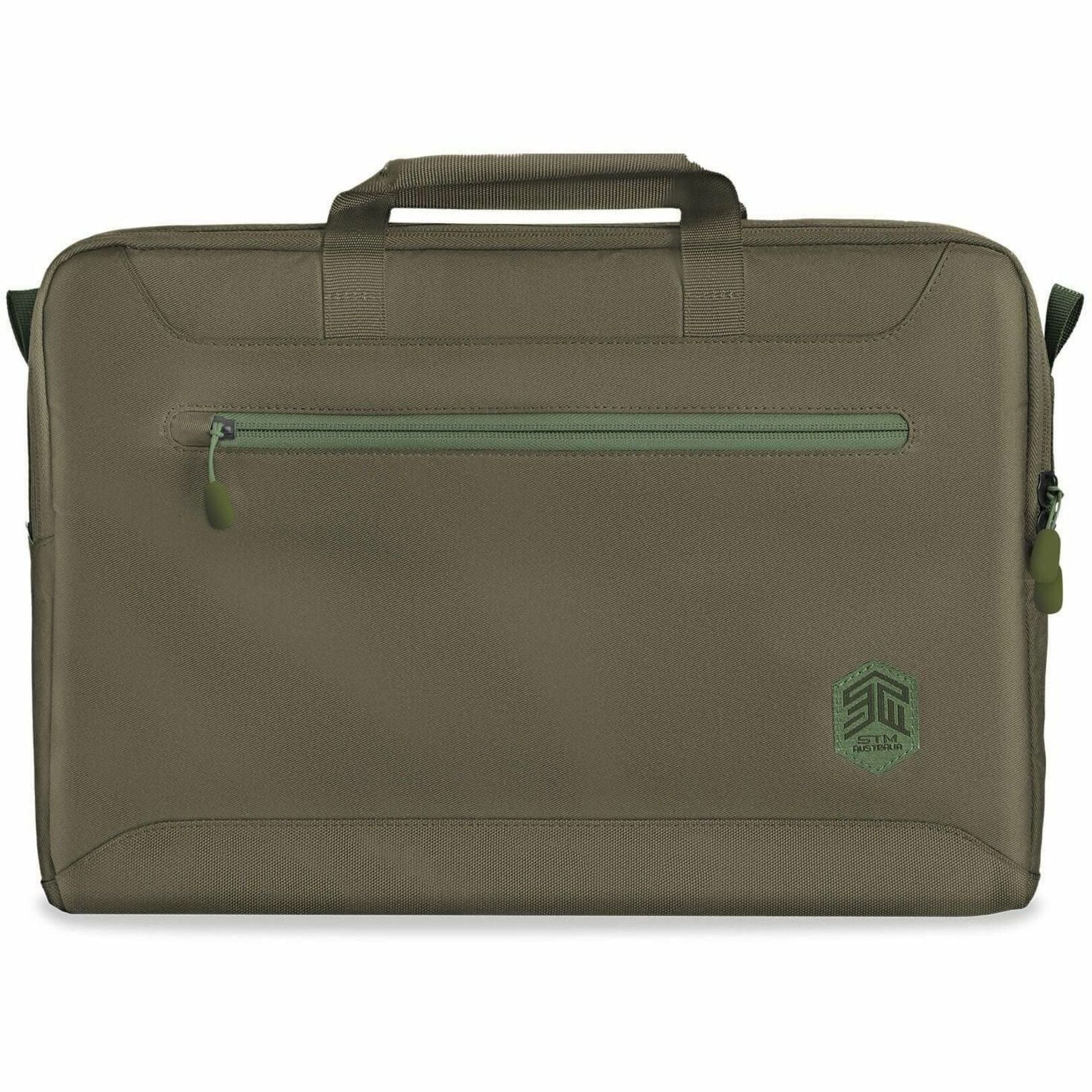 STM Goods Eco Carrying Case (Briefcase) for 38.1 cm (15') to 40.6 cm (16') Notebook - Olive - Soundz Store AUSTRALIA