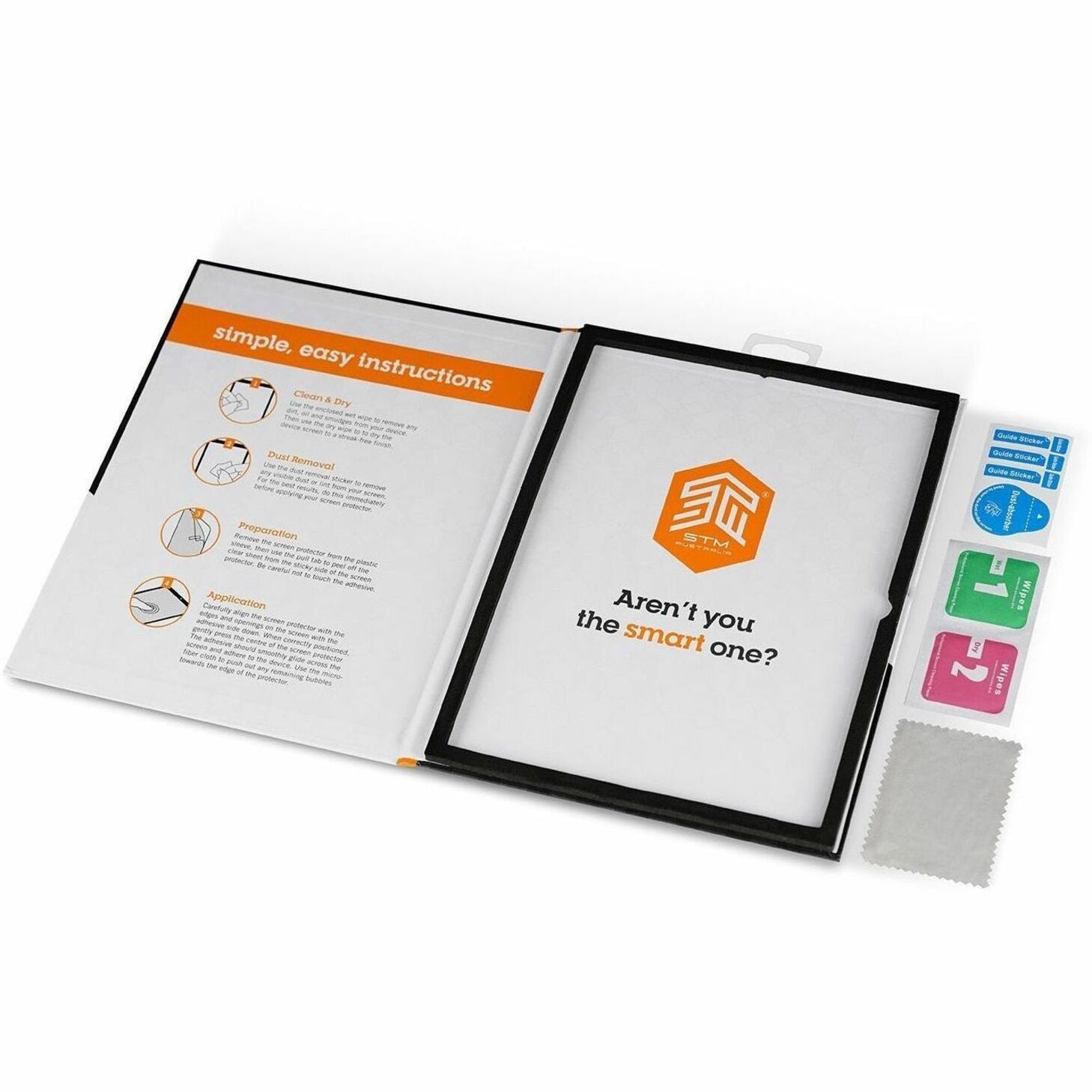 STM Goods Tempered Glass Screen Protector for Apple iPad (9th Generation), iPad (8th Generation), iPad (7th Generation) - Clear - Soundz Store AUSTRALIA
