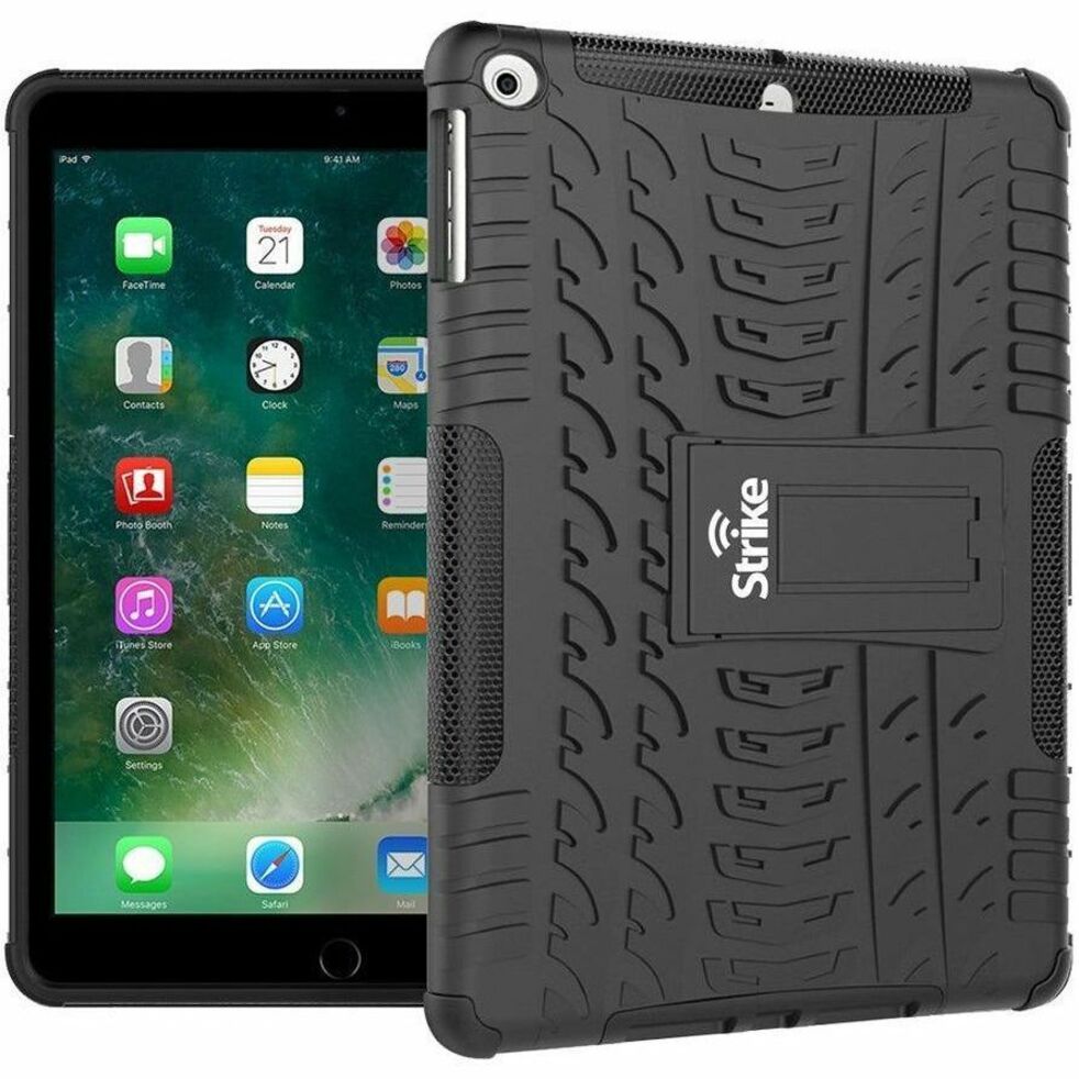 Strike Rugged Case for Apple iPad (6th Generation), iPad (5th Generation) Tablet - Textured - Black - Soundz Store AUSTRALIA