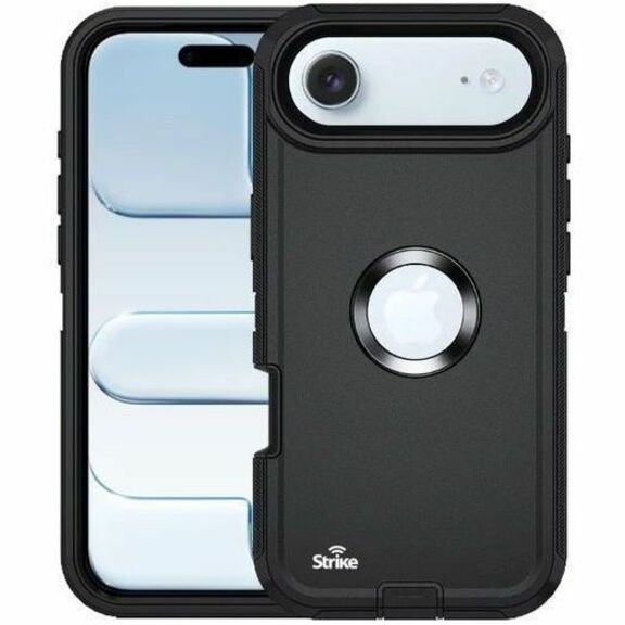 Strike Rugged Case for Apple iPhone Air Smartphone - Rubberised Textured Design - Black - 1 - Soundz Store AUSTRALIA