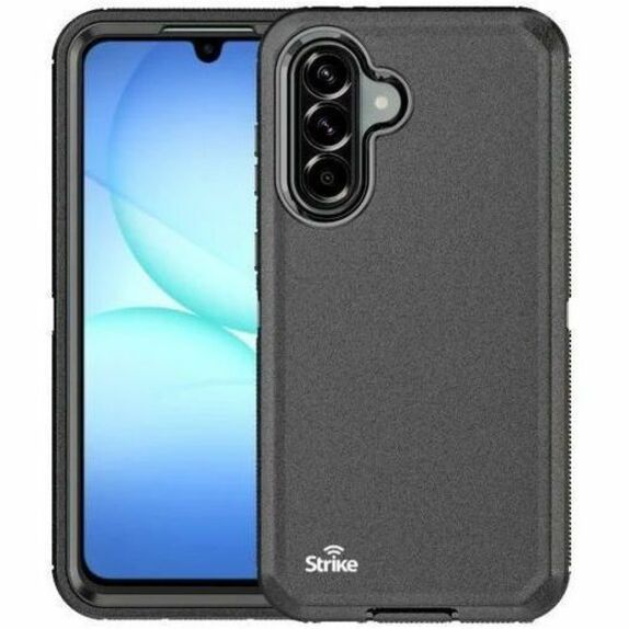Strike Rugged Rugged Case for Samsung Galaxy A17 Smartphone - Textured - Black - 1 - Soundz Store AUSTRALIA