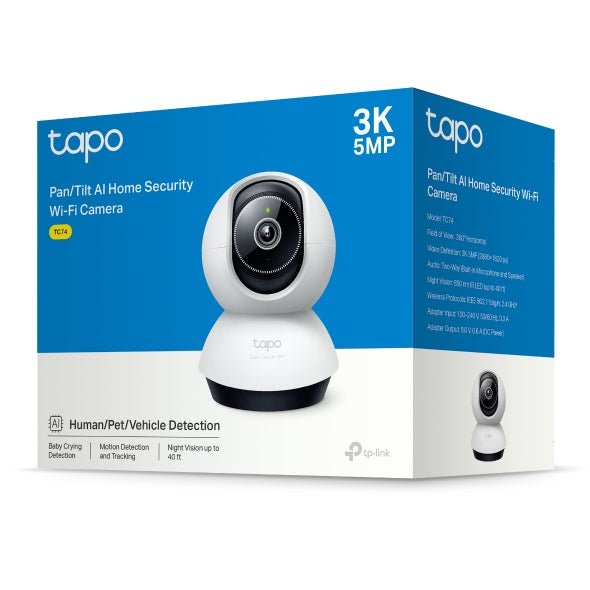 Tapo TC74 5 Megapixel 3K Network Camera - Colour - Bulb - Soundz Store AUSTRALIA