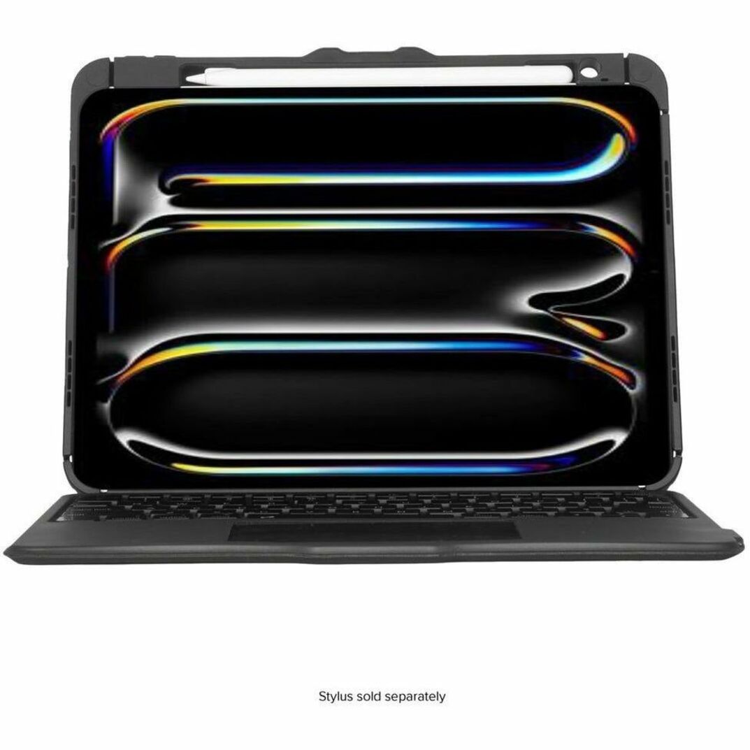 Targus Versavu THZ988US Keyboard/Cover Case (Folio) for 27.9 cm (11') Apple iPad Pro 11 (2024) Tablet - Black - Soundz Store AUSTRALIA