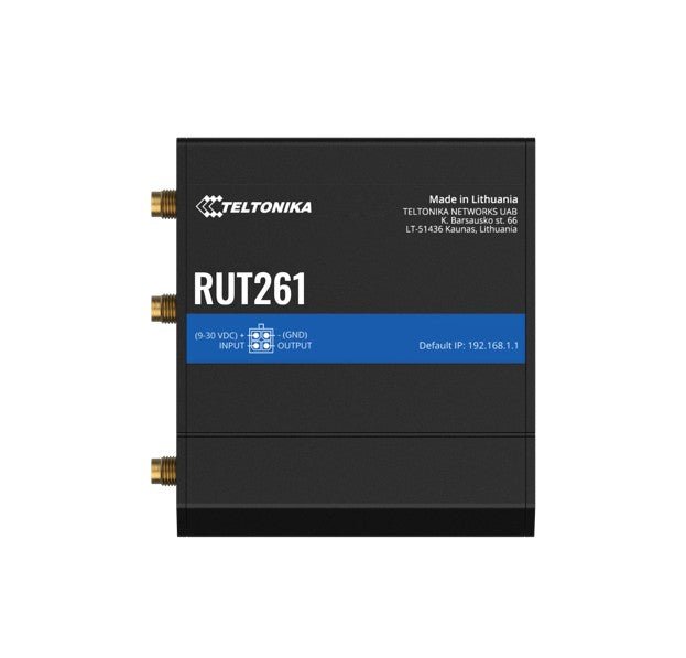 Teltonika RUT261 Industrial Cellular Cat 6 Router, Instant LTE Failover, Compact and Powerful Industrial 4G LTE Router/Firewall, PSU included - Soundz Store AUSTRALIA