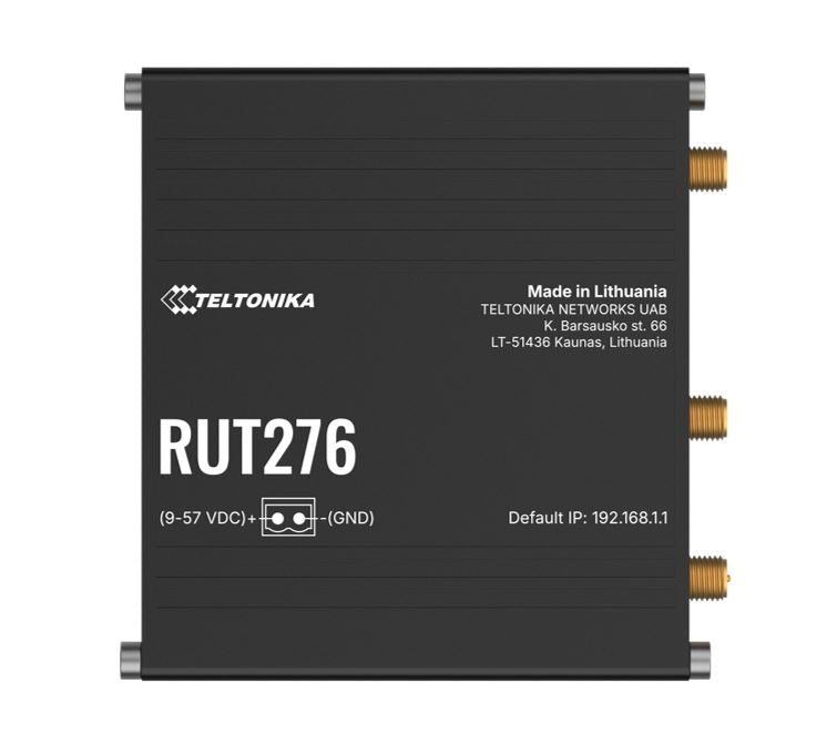 Teltonika RUT276 Compact Redcap 5G Router, Built-in RS232/RS485,2 x SIM Slots, 2 x RJ45 ports, 10/100 Mbps, PSU and Antenna not included - Soundz Store AUSTRALIA