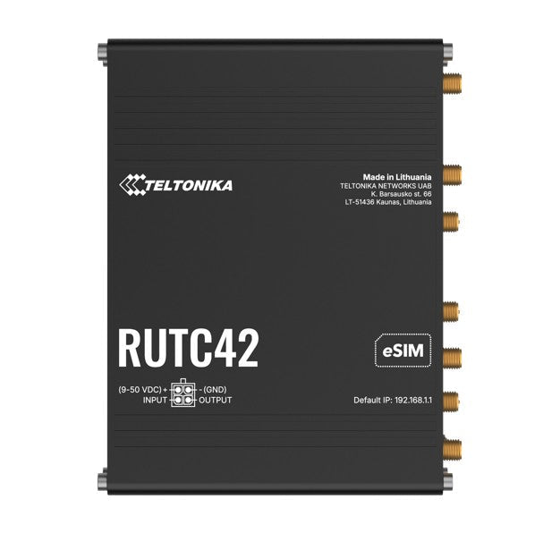 Teltonika RUTC42 DUAL MODEM EDGE ROUTER, LTE Cat 4 with dual modem, failover, load balancing, WI-FI 6, 5x Gigabit Ethernet Ports, PSU included. - Soundz Store AUSTRALIA