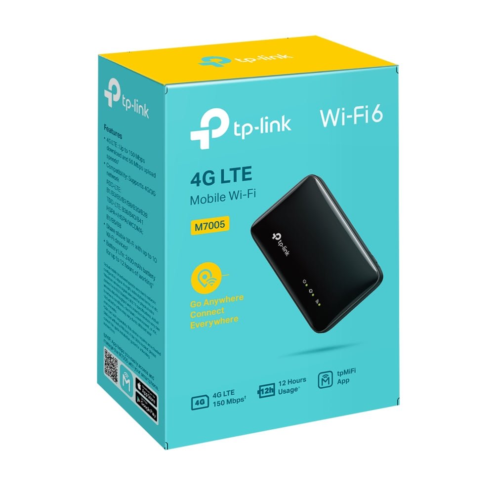TP-Link M7005 Wi-Fi 6 IEEE 802.11b/g/n/ax 1 SIM Cellular Modem/Wireless Router - Soundz Store AUSTRALIA