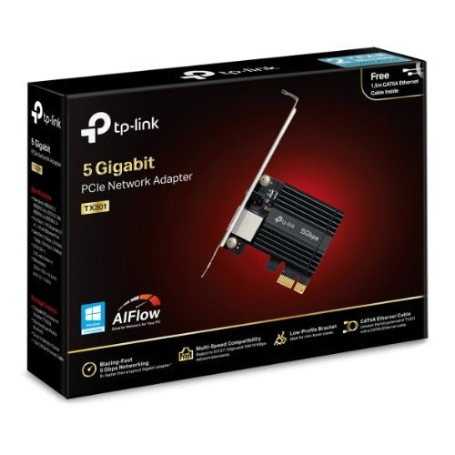 TP-Link TX301 5 Gigabit PCI Express Network Adapter - Soundz Store AUSTRALIA
