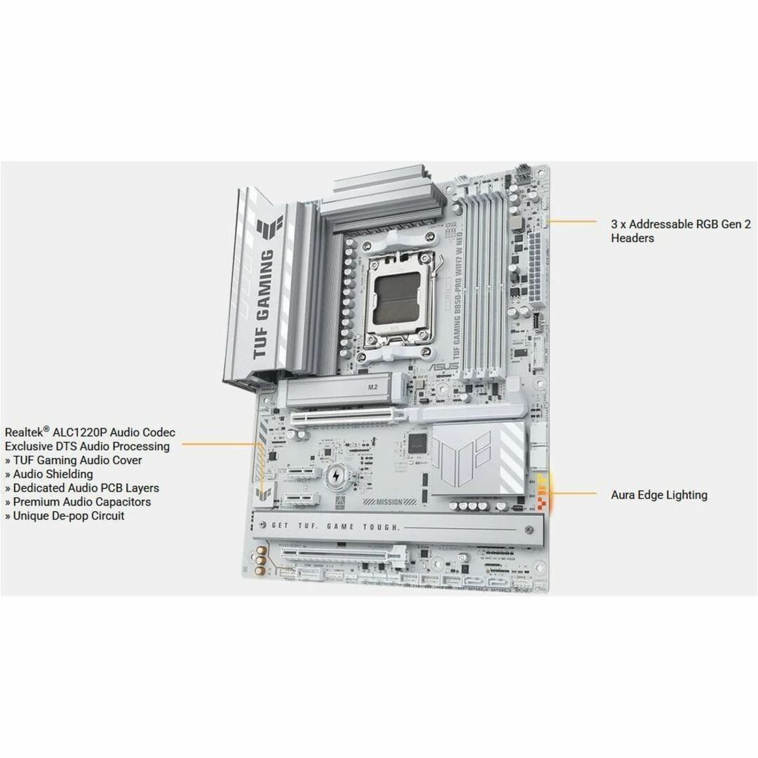 TUF GAMING B850-PRO WIFI7 W NEO Gaming Desktop Motherboard - AMD B850 Chipset - Socket AM5 - ATX - Soundz Store AUSTRALIA