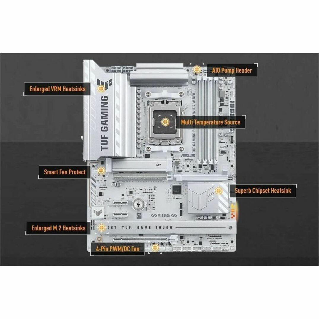 TUF GAMING B850-PRO WIFI7 W NEO Gaming Desktop Motherboard - AMD B850 Chipset - Socket AM5 - ATX - Soundz Store AUSTRALIA