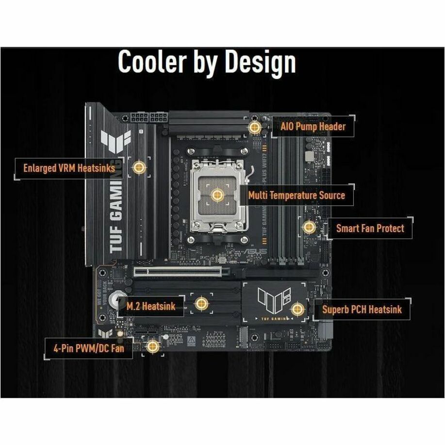 TUF GAMING B850M-PLUS WIFI7 Gaming Desktop Motherboard - AMD B850 Chipset - Socket AM5 - Micro ATX - Soundz Store AUSTRALIA