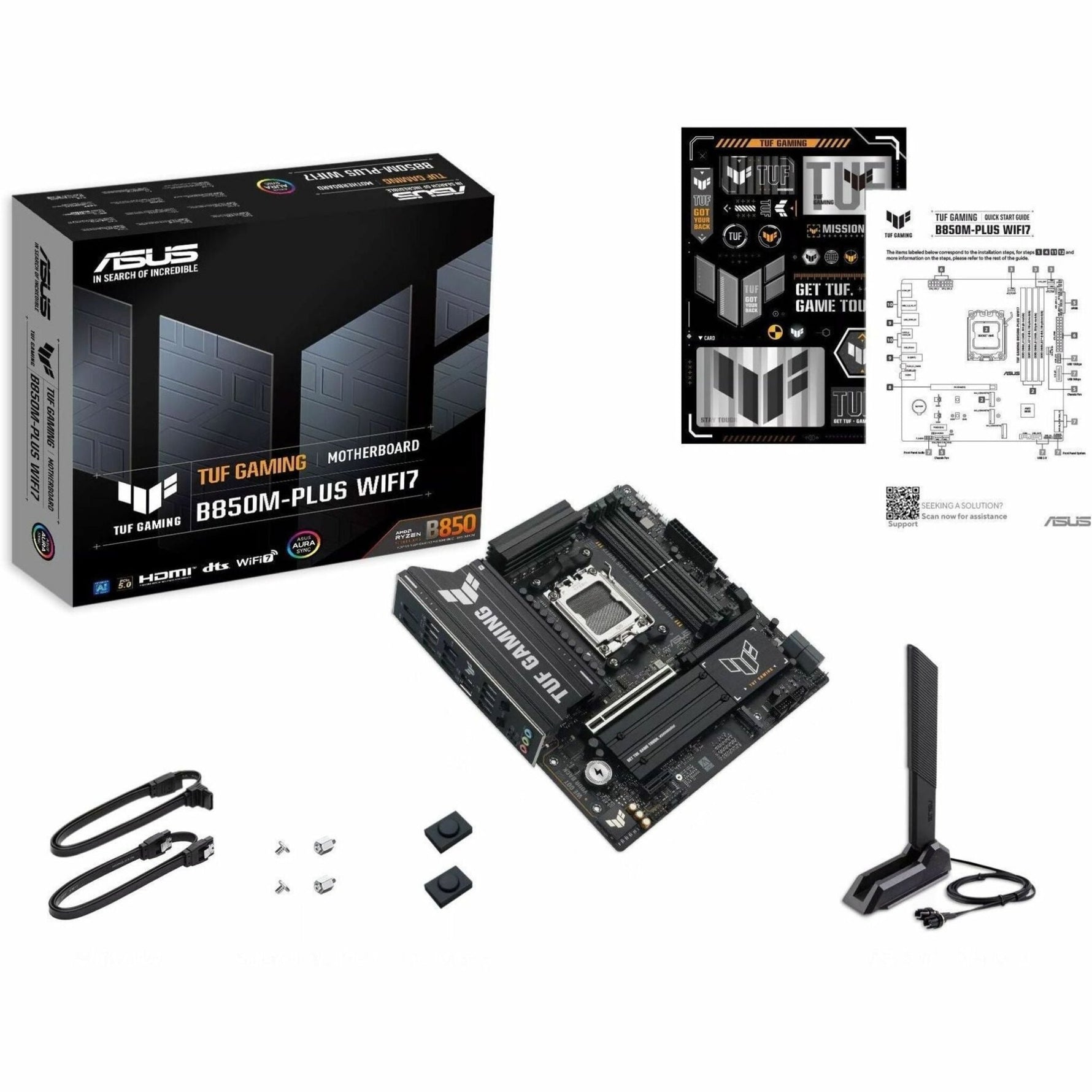 TUF GAMING B850M-PLUS WIFI7 Gaming Desktop Motherboard - AMD B850 Chipset - Socket AM5 - Micro ATX - Soundz Store AUSTRALIA