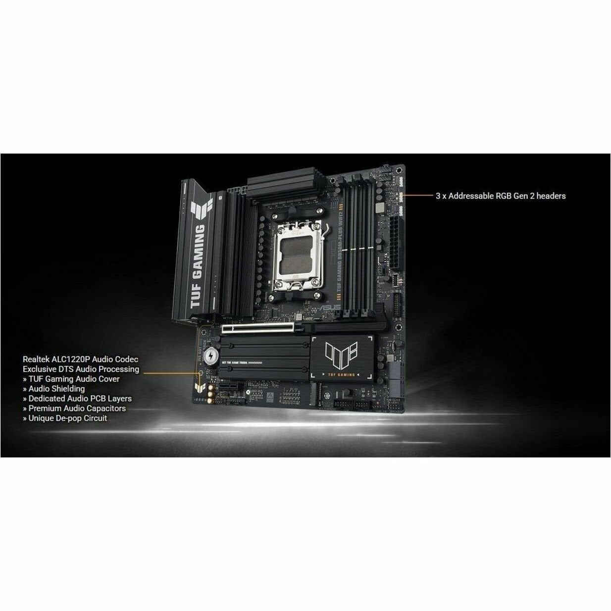 TUF GAMING B850M-PLUS WIFI7 Gaming Desktop Motherboard - AMD B850 Chipset - Socket AM5 - Micro ATX - Soundz Store AUSTRALIA