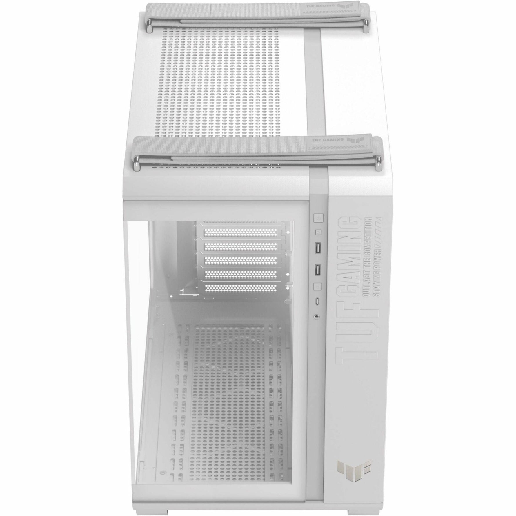 TUF GT502 Gaming Computer Case - ATX Motherboard Supported - Mid-tower - Tempered Glass - White - Soundz Store AUSTRALIA