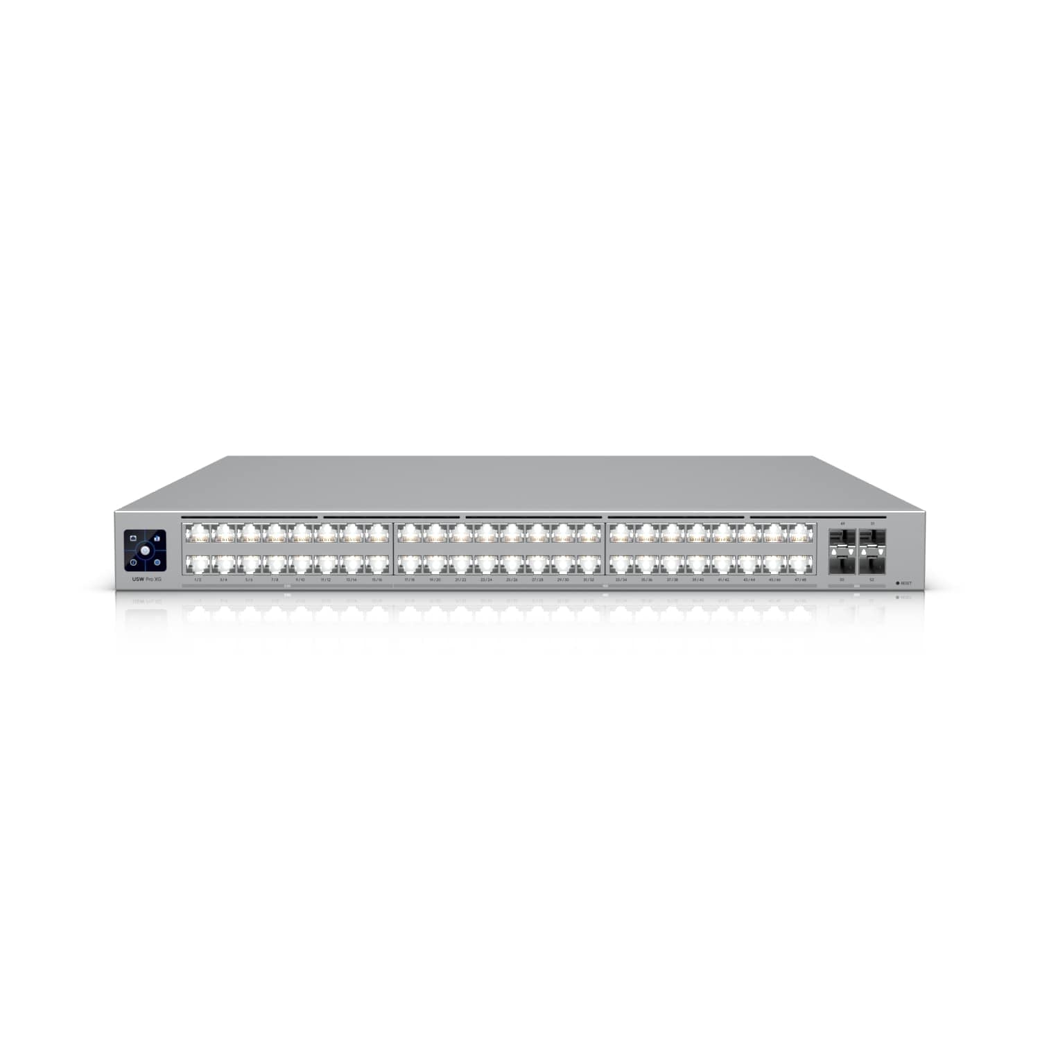 Ubiquiti Pro XG 48, Professional-grade, 48-port Layer 3 Etherlighting Switch, (32) 10 GbE, (16) 2.5 GbE, (4) 25G SFP28 Ports, DC Power Backup Ready - Soundz Store AUSTRALIA