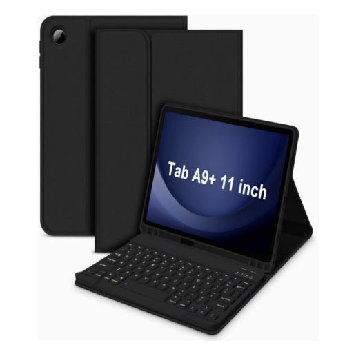 USP Samsung Galaxy Tab A11+ / Tab A9+ (11') Keyboard Case Cover Black - Ultra-Slim, Lightweight, Auto Wake/Sleep Function,PU Leather,3 Years Warranty - Soundz Store AUSTRALIA