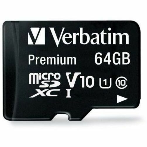 Verbatim 64 GB Class 10/UHS-I (U1) V10 microSDXC - 1 Each - TAA Compliant - Soundz Store AUSTRALIA