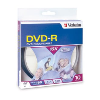 Verbatim DVD Recordable Media - DVD-R - 16x - 4.70 GB - 10 - Soundz Store AUSTRALIA