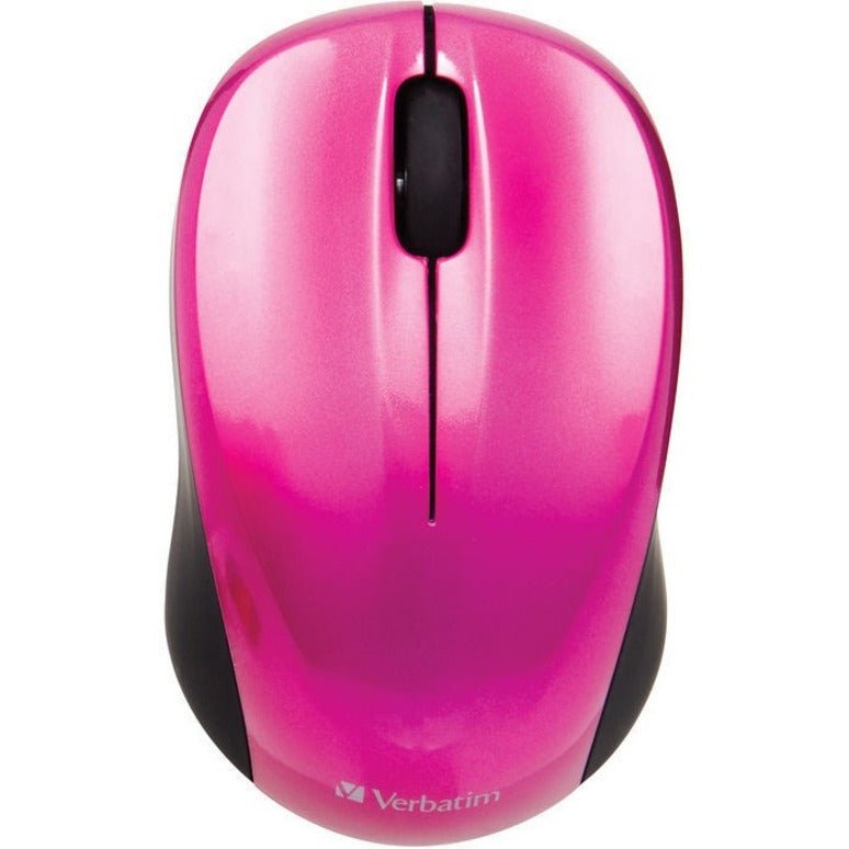 Verbatim GO NANO 97668 Mouse - Radio Frequency - USB - Optical - 3 Button(s) - Hot Pink - Soundz Store AUSTRALIA
