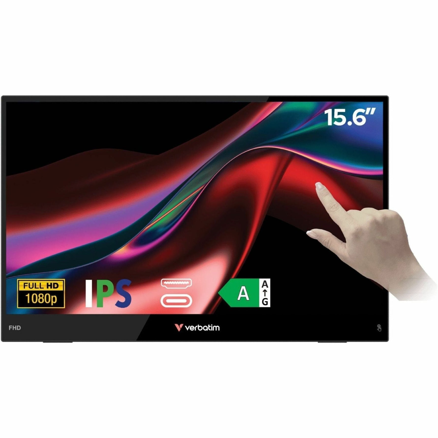 Verbatim LIGHT 16' Class LCD Touchscreen Monitor - 16:9 - 10 ms - Soundz Store AUSTRALIA