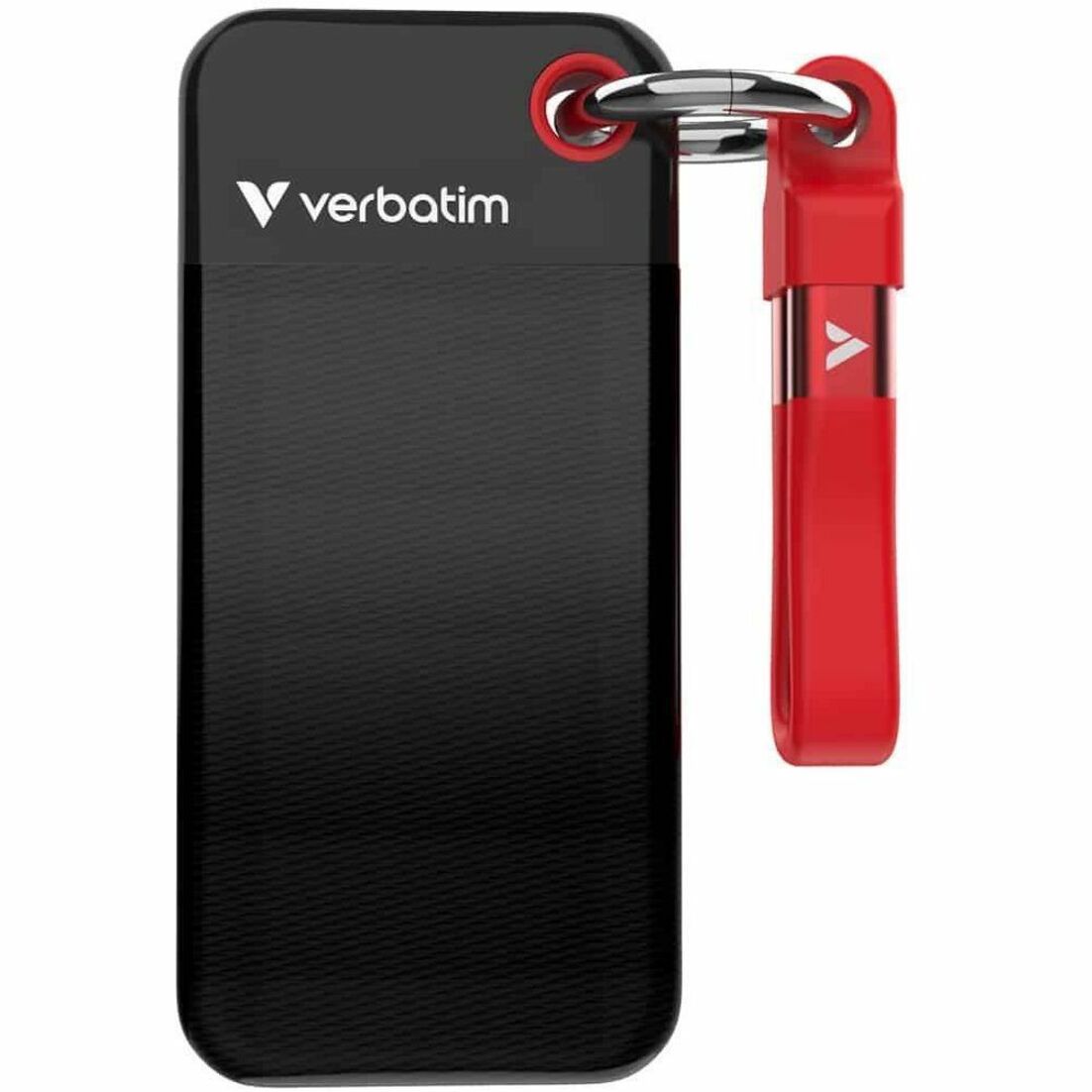 Verbatim Pocket 1 TB Portable Rugged Solid State Drive - M.2 External - Black, Red - Soundz Store AUSTRALIA