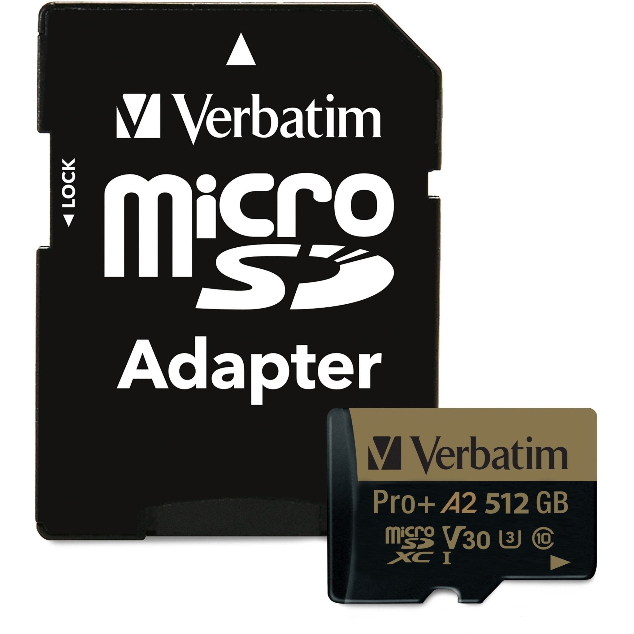 Verbatim Pro+ 512 GB Class 10/UHS-I (U3) microSDXC - 1 Each - Soundz Store AUSTRALIA