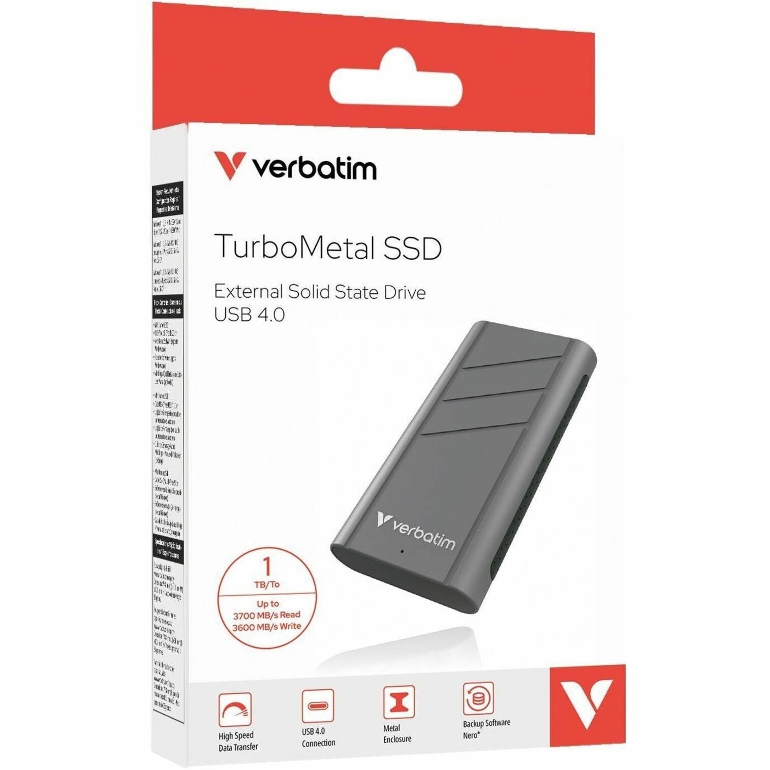 Verbatim TurboMetal 1 TB Solid State Drive - External - Soundz Store AUSTRALIA