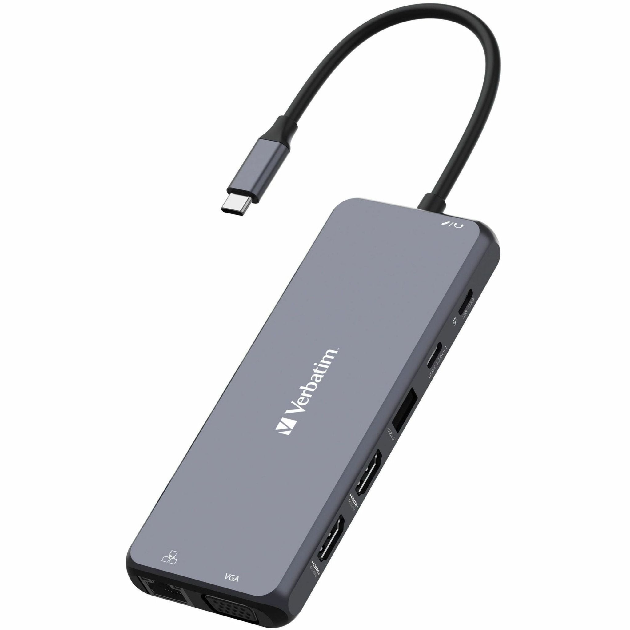 Verbatim USB Type C Docking Station for Monitor - Charging Capability - Memory Card Reader - SD - Soundz Store AUSTRALIA