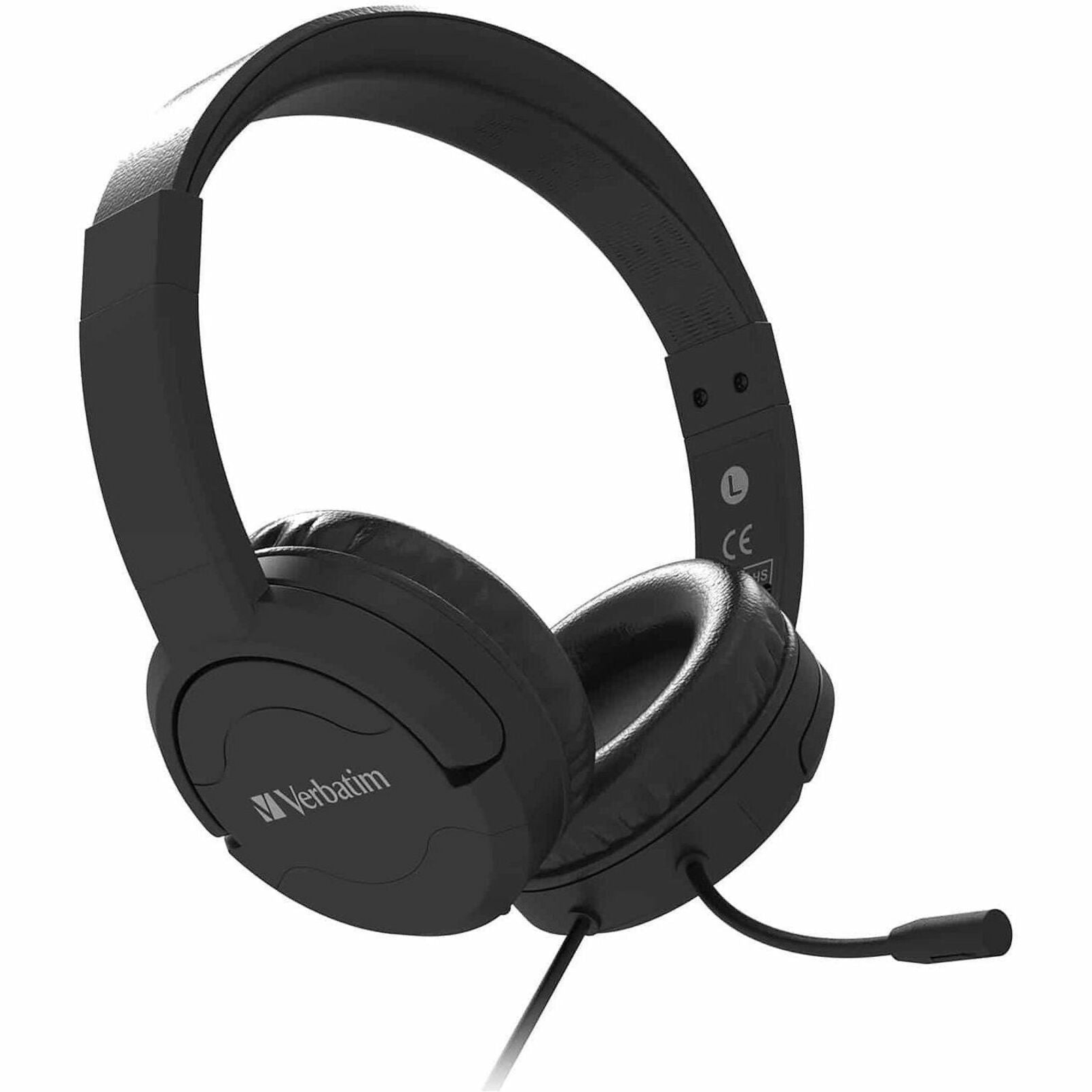 Verbatim Wired On-ear, Over-the-head Stereo Headset - Black - Soundz Store AUSTRALIA