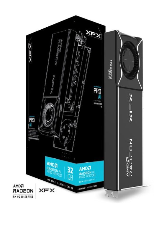 XFX AMD Radeon AI Pro R9700 Blower 32GB GDDR6 4xDP, AMD RDNA™ 4 (RX-97XPROAIY) - Soundz Store AUSTRALIA