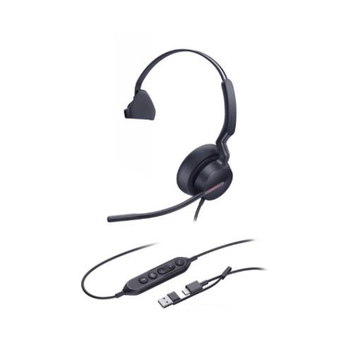 Yealink UH46 Mono C/A, premium single-ear USB headset, Lightweight, 3-microphone array, Acoustic Shield 3.0 - Soundz Store AUSTRALIA