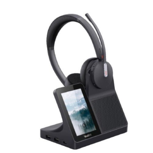Yealink WH64 Dual Workstation, Yealink WH64 Workstation is an industry-leading DECT wireless headset with dual/single-ear options for seamless desktop - Soundz Store AUSTRALIA