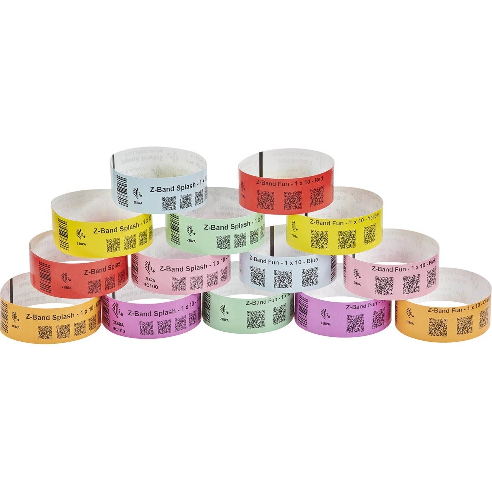 Zebra Z-Band Fun 10012713-2K Multipurpose Label - Soundz Store AUSTRALIA