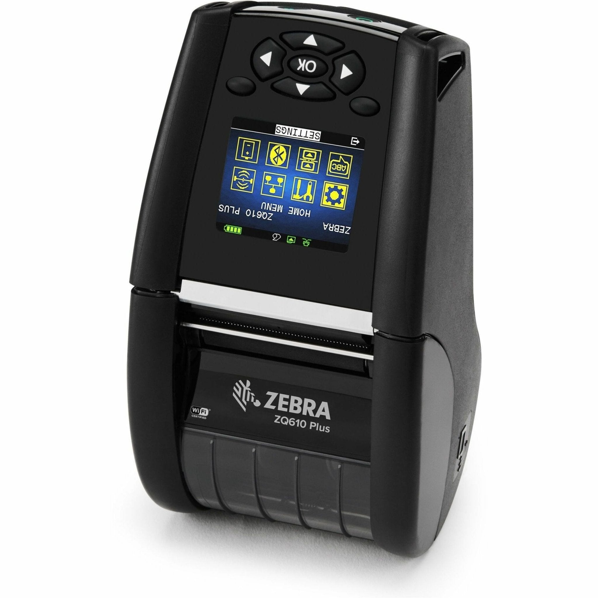 Zebra ZQ610 Plus Healthcare, Retail, Manufacturing, Warehouse, Transportation & Logistic, Mobile Direct Thermal Printer - Monochrome - Label/Receipt Print - Fast Ethernet - USB Host - Bluetooth - Wireless LAN - Battery Included - With Cutter - Soundz Store AUSTRALIA