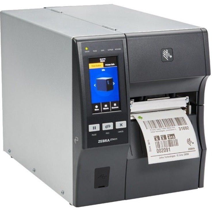 Zebra ZT411 Industrial Direct Thermal/Thermal Transfer Printer - Monochrome - Label Print - USB - Serial - Bluetooth - Soundz Store AUSTRALIA