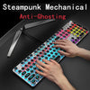 Z6 SteamPunk Multimedia Knob Metal Panel Wired USB Gaming Mechanical Keyboard - Soundz Store AUSTRALIA