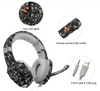 GlobalCrown G9600 Camouflage Stereo Wired Gaming Headphones with Microphone and LED Light for PS4 / Computer / Xbox One - Soundz Store AUSTRALIA