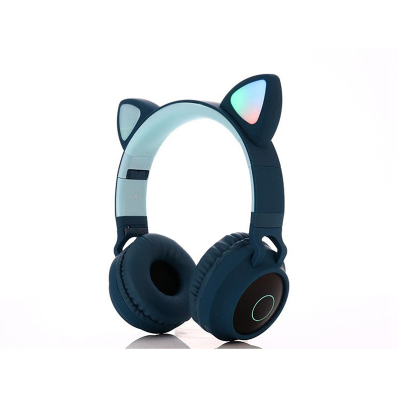 Cute Cat Ear Kids BT028C LED Light Bluetooth Luminous Heavy Bass Stereo Wireless Headphones - AUSTRALIAN STOCK - Soundz Store AUSTRALIA